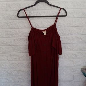 Burgundy sun dress